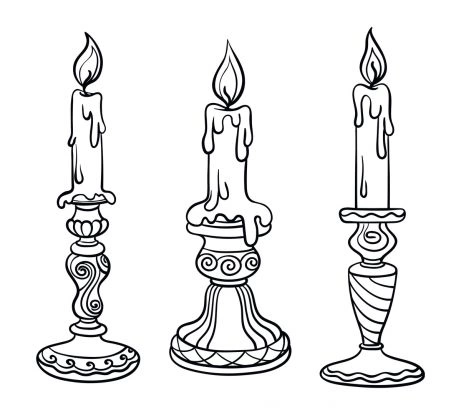 St. Andrews Candles coloring page